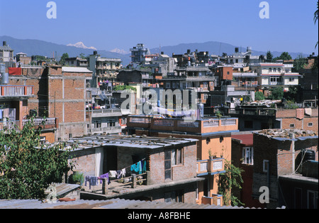 La città di Kathmandu capitale del Nepal Foto Stock