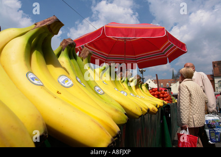 Dolac mercato aperto Zagabria Croazia Foto Stock