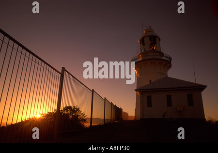 Smoky Cape Lighthouse Hat testa Parco Nazionale vicino a South West Rocks Nuovo Galles del Sud Australia Foto Stock