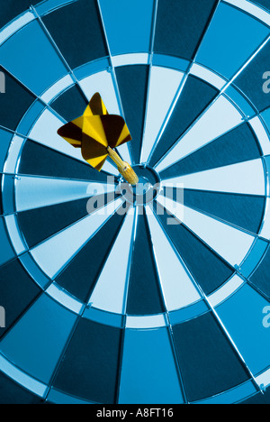 Scheda dart Pfeil und Wurfscheibe Foto Stock