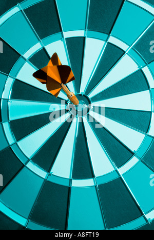 Scheda dart Pfeil und Wurfscheibe Foto Stock