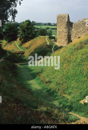 Il castello di Framlingham nel Suffolk nel Regno Unito Foto Stock