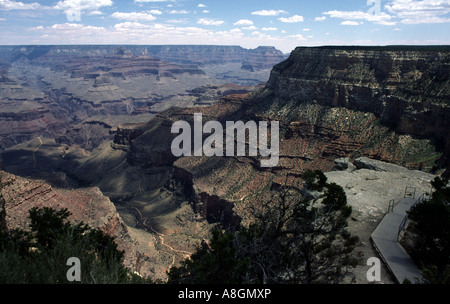 Vista da Trailview si affacciano sul Parco Nazionale del Grand Canyon Arizona USA Foto Stock