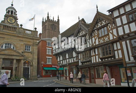 Ludlow Town Center, Shropshire, Regno Unito. Foto Stock