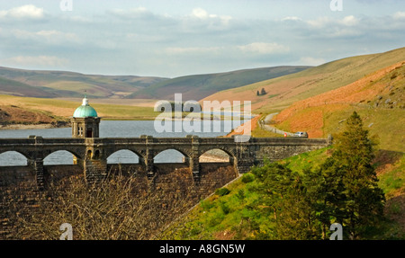 Craig Goch serbatoio in Elan Valley, Powys, Wales, Regno Unito Foto Stock