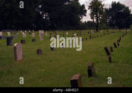 Cimitero Amish Yoder Kansas Foto Stock