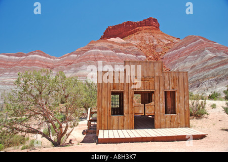 Ricostruito Movie set in Pahreah Utah Foto Stock