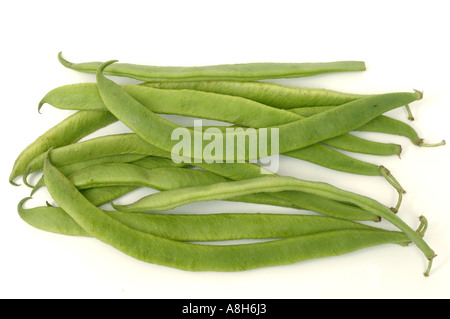 Produzione vegetale tipico supermercato hanno comprato i baccelli Foto Stock