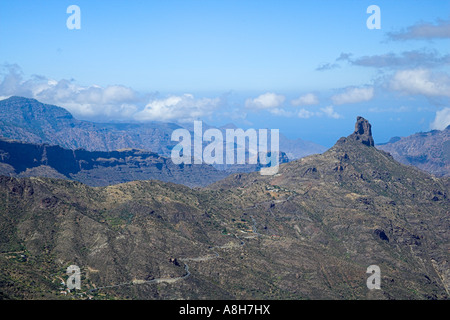 Gran Canaria montagne da Tejeda Berglandschaften bei Tejeda Foto Stock