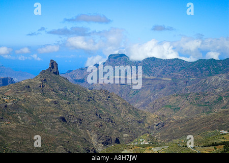 Gran Canaria montagne da Tejeda Berglandschaften bei Tejeda Foto Stock