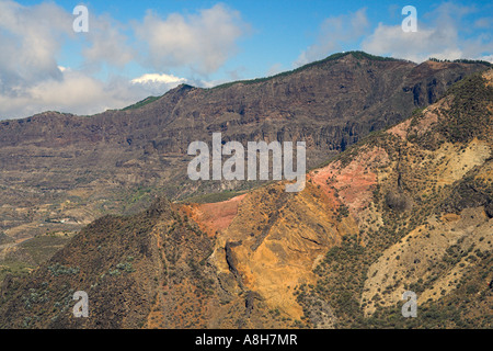 Gran Canaria montagne da Tejeda Berglandschaften bei Tejeda Foto Stock