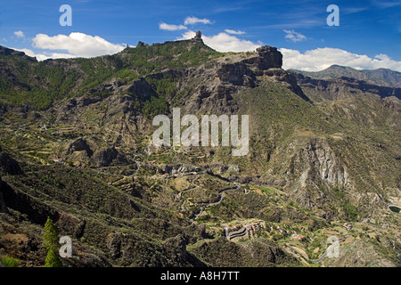 Gran Canaria montagne da Tejeda Berglandschaften bei Tejeda Foto Stock