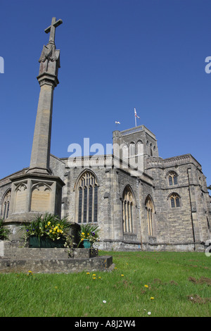 Wedmore Somerset Inghilterra St Marys Chiesa Foto Stock