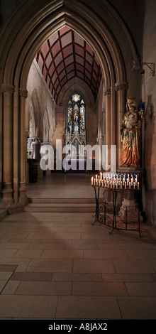 Signora Cappella, Abbazia di San Michele e Tutti gli Angeli, Belmont, Hereford, Inghilterra. Foto Stock