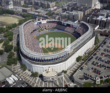 Vista aerea del Yankee Stadium si trova nel Bronx, New York. usa stati uniti d'America American League Major League Baseball Foto Stock