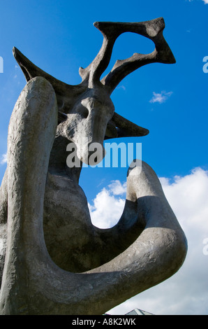 In Europa il Regno Unito Inghilterra kent Maidstone Kent stag millenium river walk Foto Stock