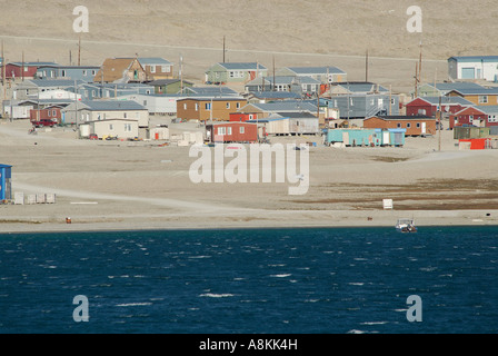 Comunità Inuit di Resolute Bay Cornwallis Island Parry canale al suono di Lancaster in Canada Foto Stock