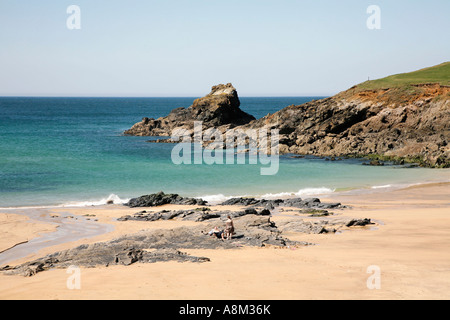 Constantine Bay Trevose Cornwall Inghilterra UK Europa Foto Stock