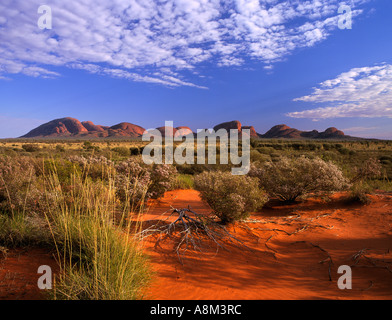 L'Olgas Uluru Kata Tjuta National Park Central Australia Territorio del Nord in orizzontale Foto Stock