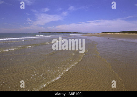 LLanddwyn Bay, la spiaggia Blue Flag, Anglesey, Galles Foto Stock