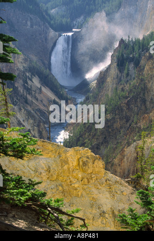 Yellowstone cade visto dal punto di artisti Foto Stock