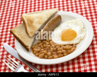 Piccole Serve del tradizionale prima colazione inglese Foto Stock