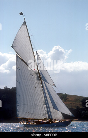 Moonbeam IV nella prima gara della International Classic Yacht Regatta 2003 Auckland Nuova Zelanda Foto Stock