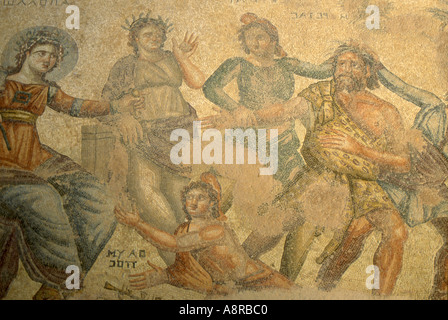 Mosaico 2 dalla casa romana presso il pathos comune su Cipro numero 1730 Foto Stock