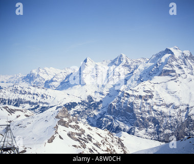 La Svizzera. Paesaggio. Alpi. Regione di Jungfrau. Foto Stock