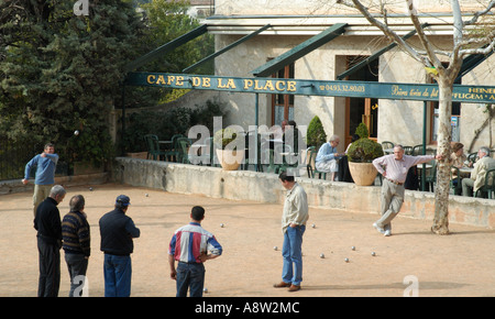 Boule giocatori, St Paul de Vence Foto Stock