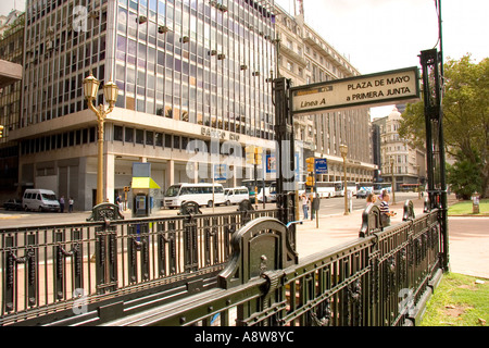 Plaza de Mayo stazione della metropolitana Foto Stock