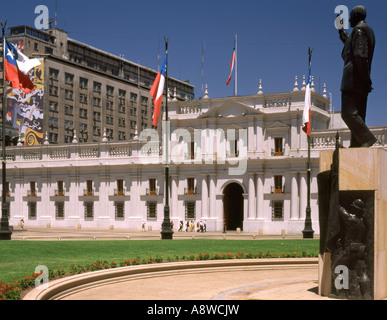 Il Cile. Santiago. La Moneda palace Foto Stock