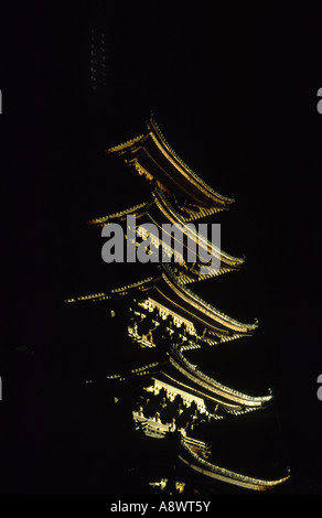 I cinque piani pagoda al tempio Kofukuji a Nara, Giappone Foto Stock