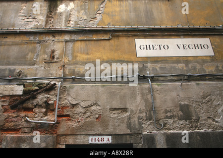 Ghetto Vechio originale ghetto ebraico di Venezia nel medioevo Foto Stock