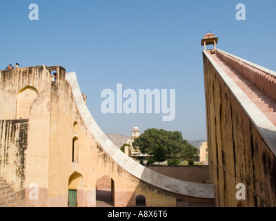 Grandi Samrat Yantra a Jantar Mantar Osservatorio meridiana più grande. * Il Rajasthan Jaipur India Asia Foto Stock