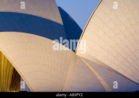 La Sydney Opera House di notte Foto Stock