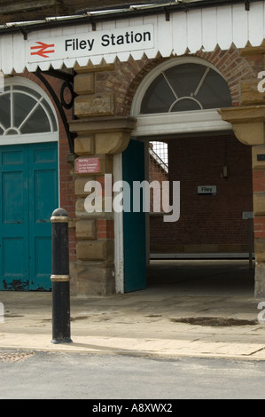 Filey Stazione Ferroviaria Nord Yorkshire Inghilterra Gran Bretagna Regno Unito U K Foto Stock