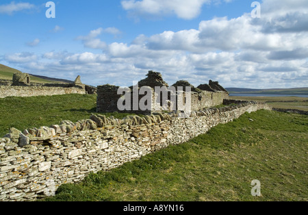 Dh Westness ROUSAY ORKNEY Skaill agricola Agriturismo rovine rovina Foto Stock