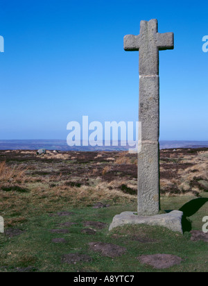 "Ralph Croce', un marcatore medievale di pietra, North York Moors, North Yorkshire, Inghilterra, Regno Unito. Foto Stock