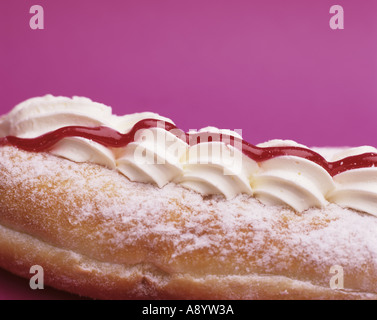 La crema ciambella o a ciambella Foto Stock