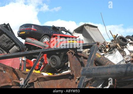 Rottami di metallo cantiere Waltham Forest East London REGNO UNITO Foto Stock