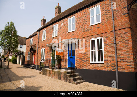 Case a schiera in Poundbury, Dorchester. Il Dorset Regno Unito Foto Stock