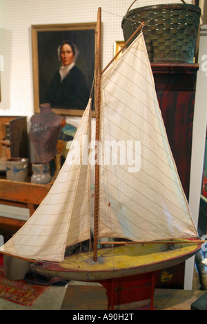 Stati Uniti Maryland Eastern Shore Galena giocattolo in barca a vela in legno Foto Stock