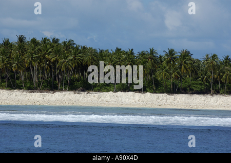 Maldive la costruzione di un nuovo aeroporto su di un'isola Foto Stock