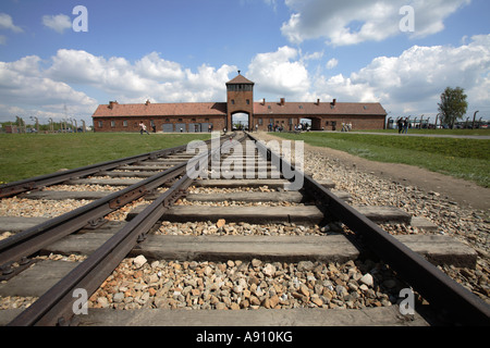 Auschwitz II Birkenau) Campo di concentramento nazista in Polonia Foto Stock