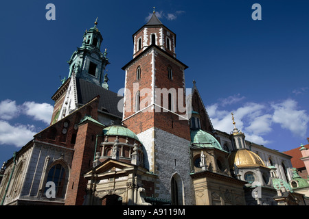 Cattedrale di Wawel, Cracovia in Polonia Foto Stock
