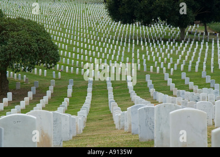 War Graves,Fort Rosecrans Cimitero Nazionale, Cabrillo Memorial Drive, San Diego, California, USA. Foto Stock