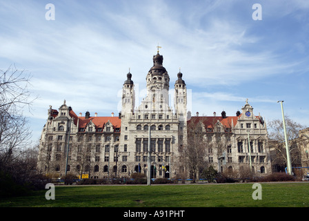 DEU Germania Sassonia Il Municipio di Lipsia Foto Stock