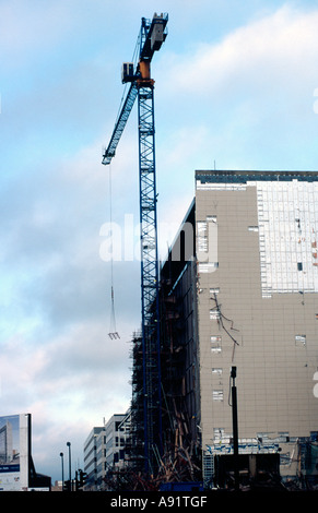 Ponteggio infortunio sul sito di costruzione presso il nuovo Jurys Inn Hotel nella zona centrale di Milton Keynes martedì 11 aprile 2006 Foto Stock