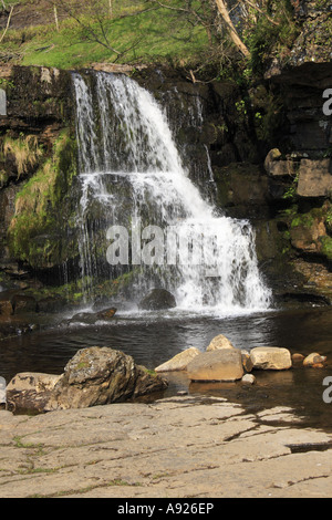 Oriente Gill cade vicino a Keld in Swaledale superiore Yorkshire Foto Stock